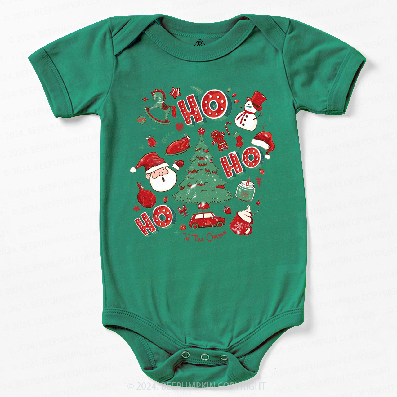 Ho Ho Ho Christmas Baby Bodysuit