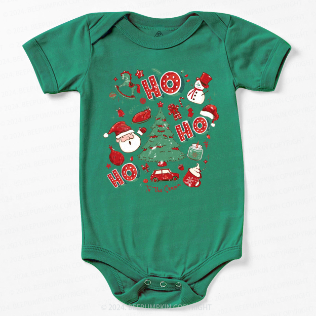 Ho Ho Ho Christmas Baby Bodysuit