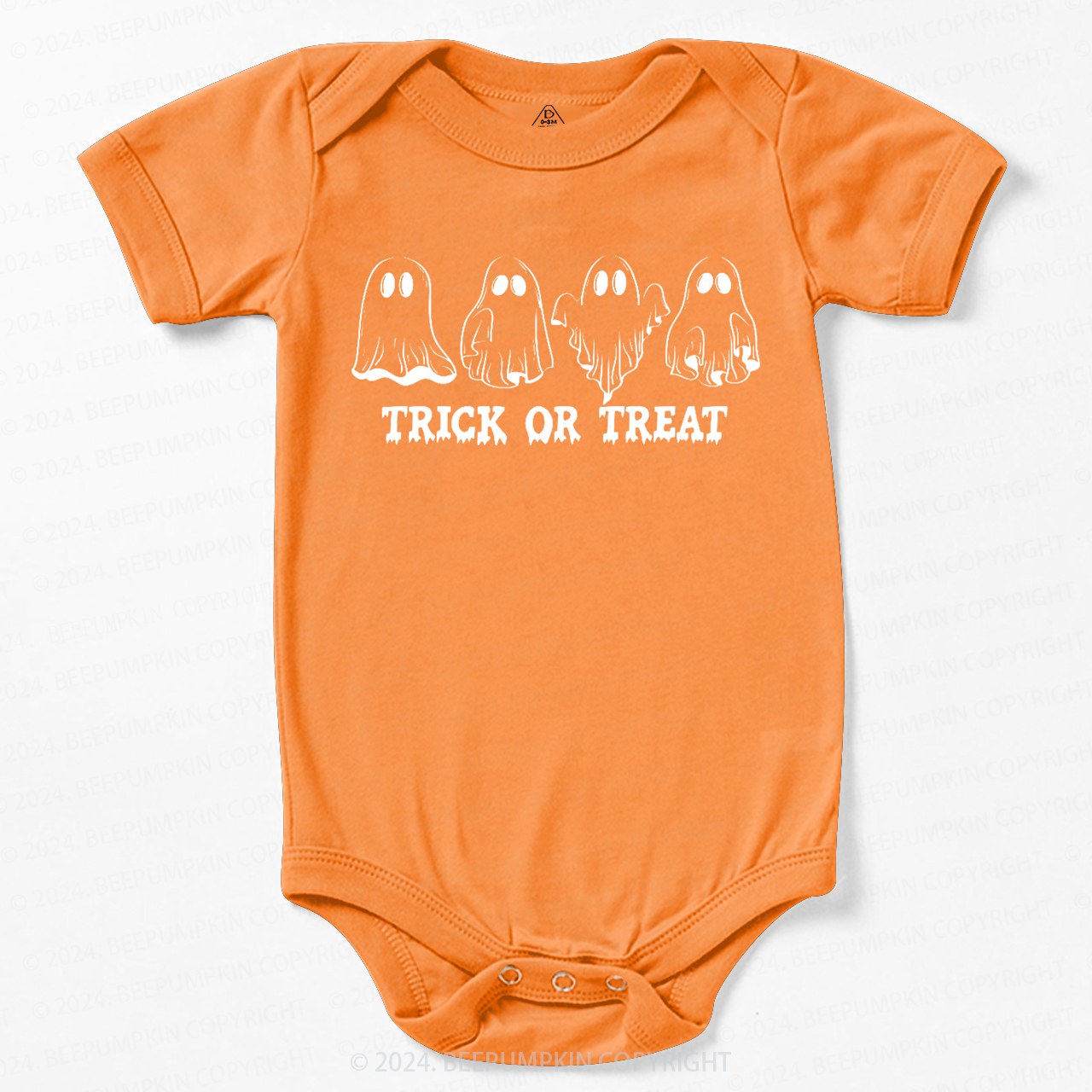 Halloween Retro Natural Trick Or Treat Baby Bodysuits 