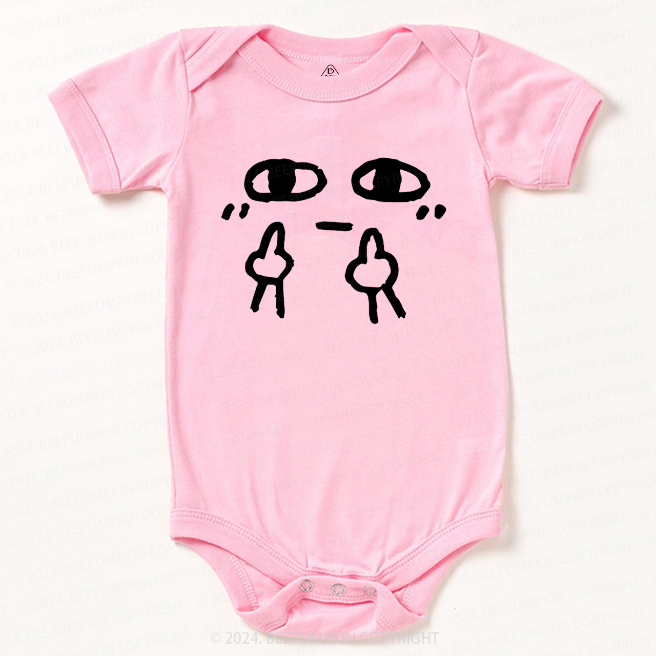 Middle Finger Baby Bodysuit 7