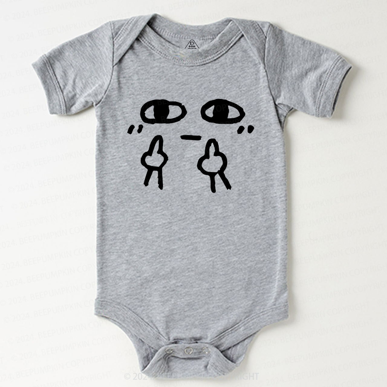 Middle Finger Baby Bodysuit 7