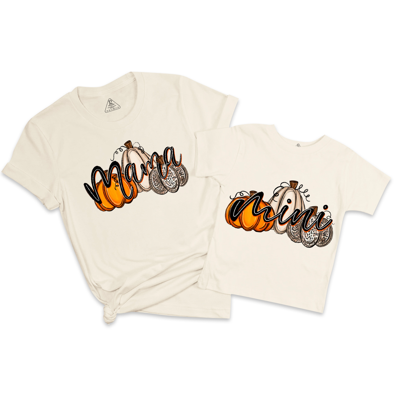 Mama Pumpkin And Mini Pumpkin Mom&Me Matching Shirt
