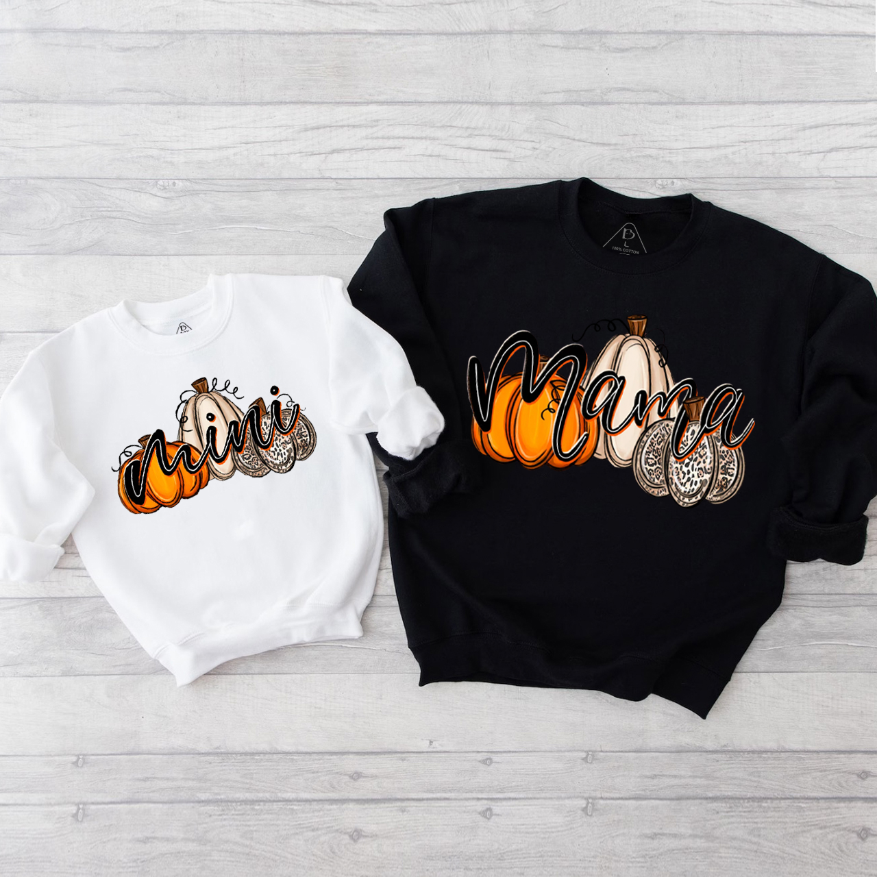 Mama Pumpkin And Mini Pumpkin Mom&Me Swetshirt