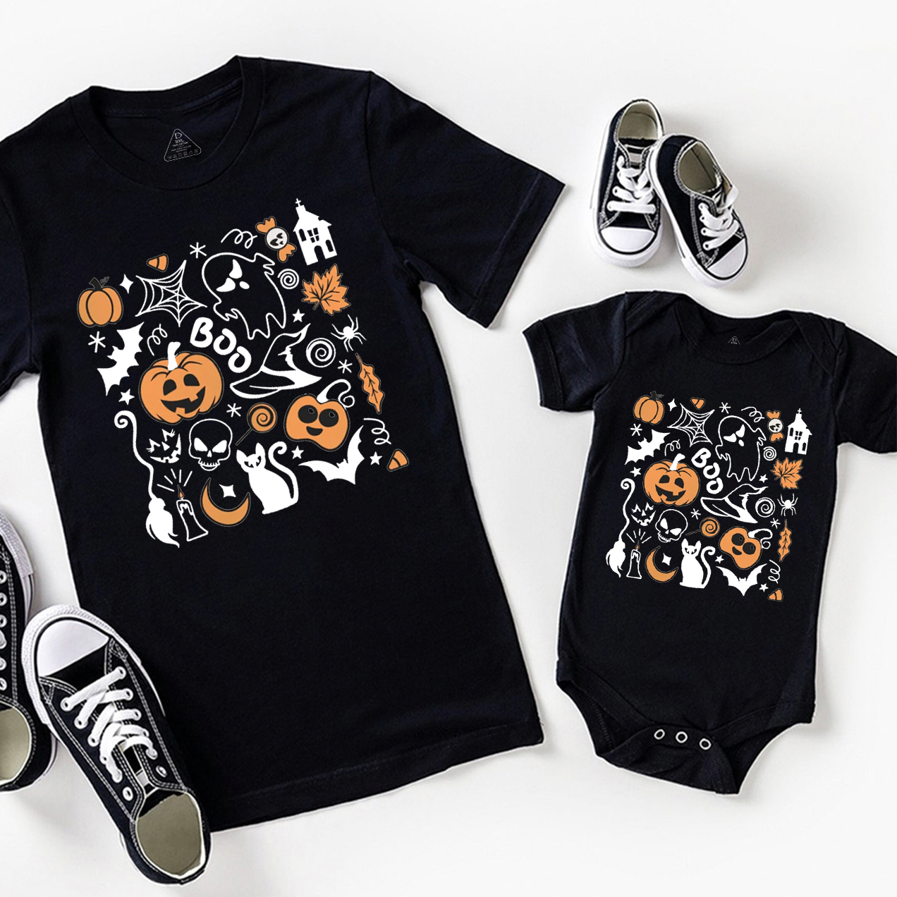 Vintage Spooky Halloween Mom&Me Matching Shirt