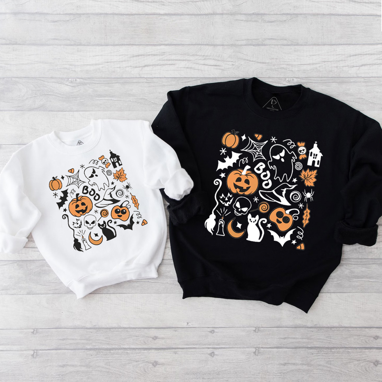 Halloween Vintage Spooky Mom&Me Swetshirt