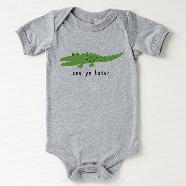 Animal Lover Tee Alligator Baby Bodysuit 7