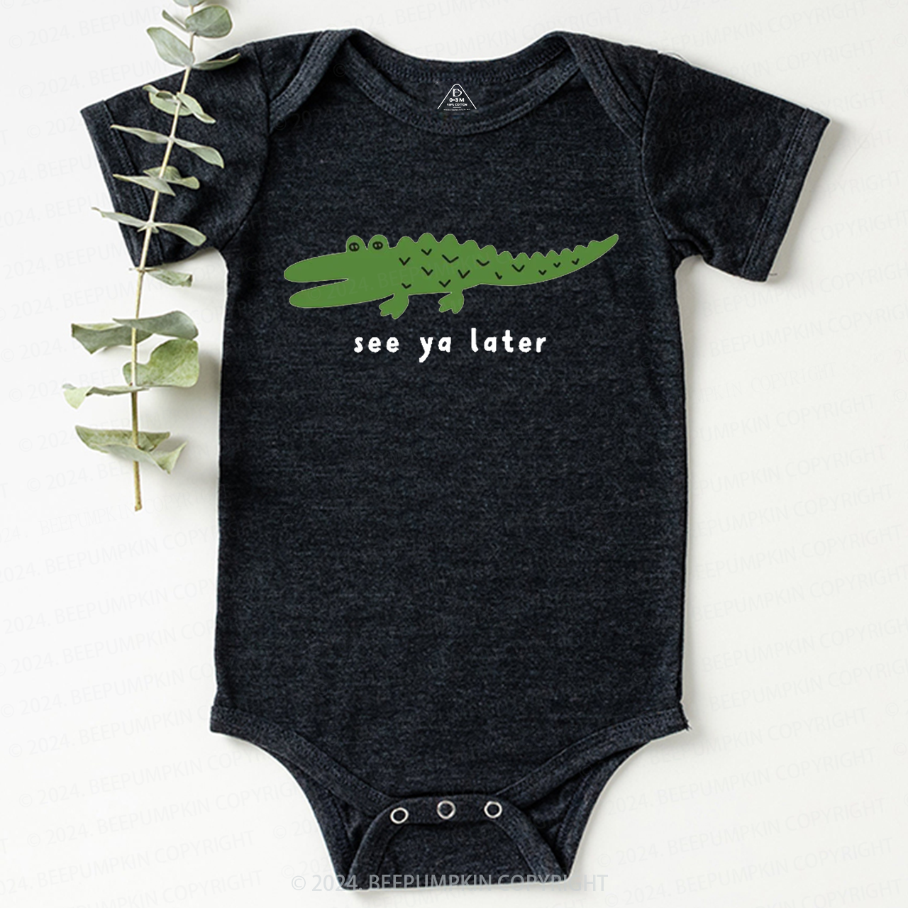 Animal Lover Tee Alligator Baby Bodysuit 7