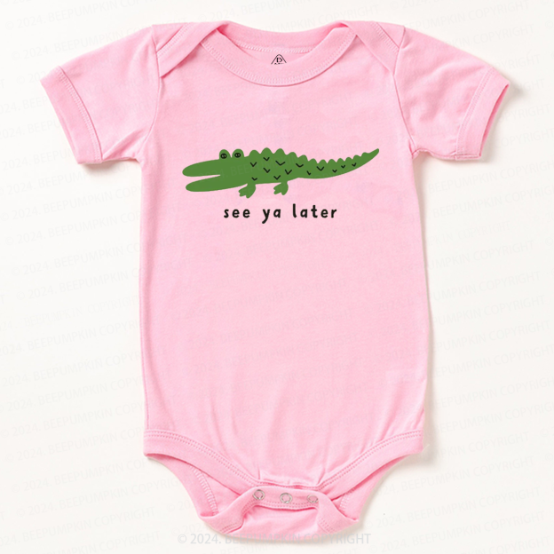 Animal Lover Tee Alligator Baby Bodysuit 7