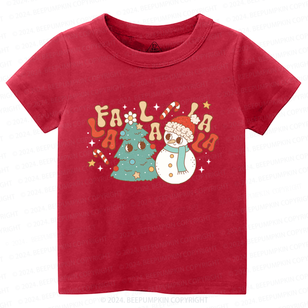 Christmas Fa La La La Toddler&Kids Tees 