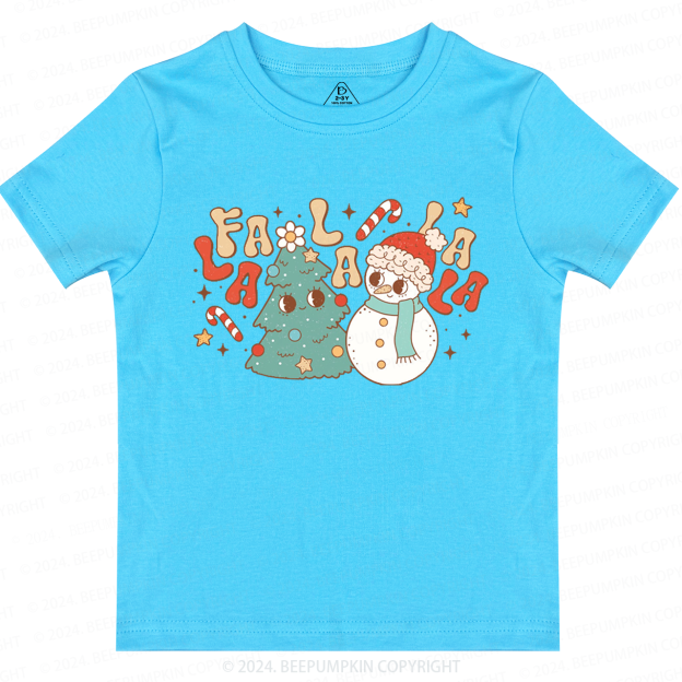 Christmas Fa La La La Toddler&Kids Tees 