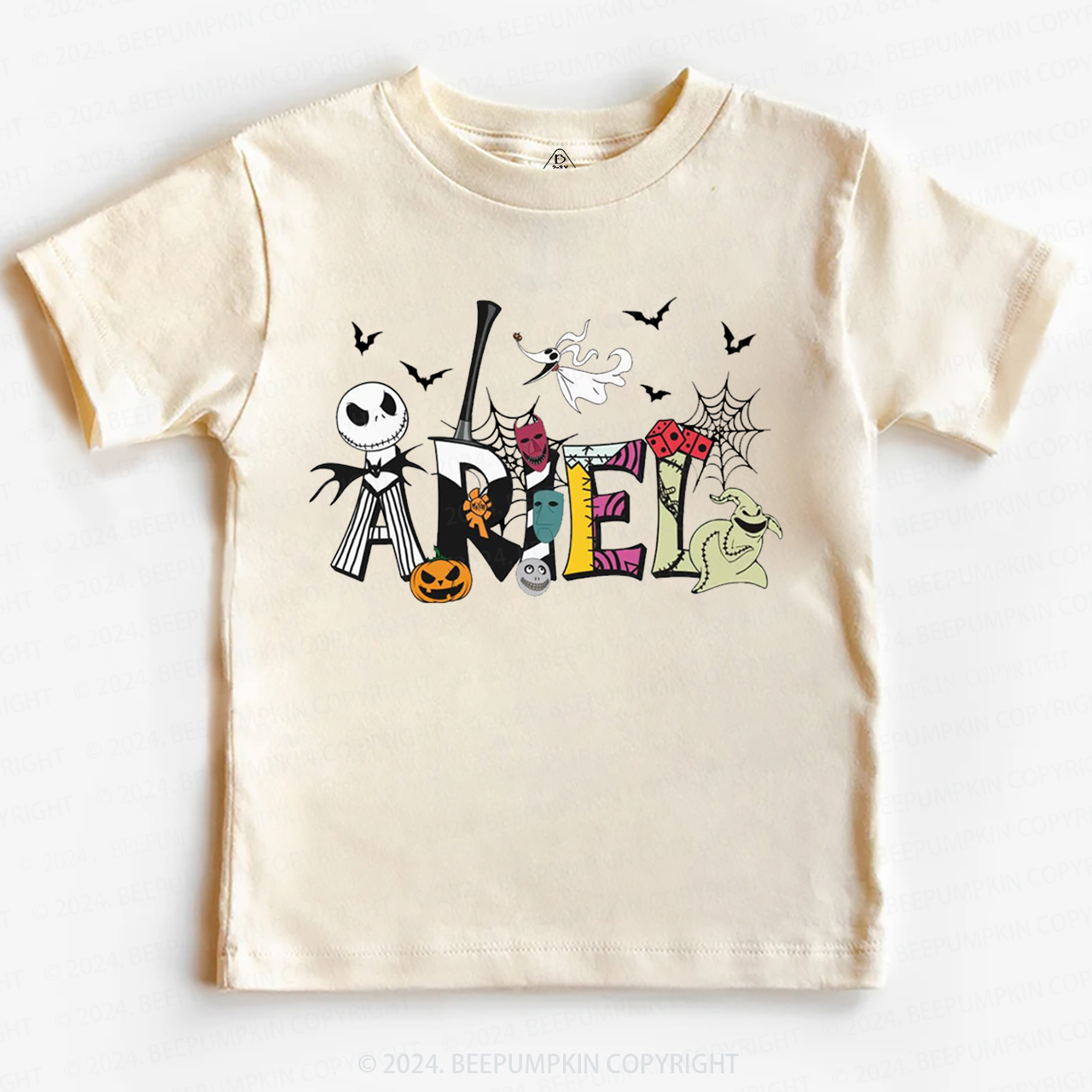 Personalized Name Nightmare Before Christmas Halloween Toddler&Kids Tees 