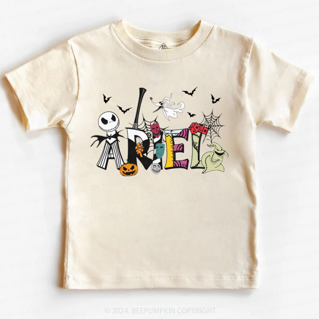 Personalized Name Nightmare Before Christmas Halloween Toddler&Kids Tees 
