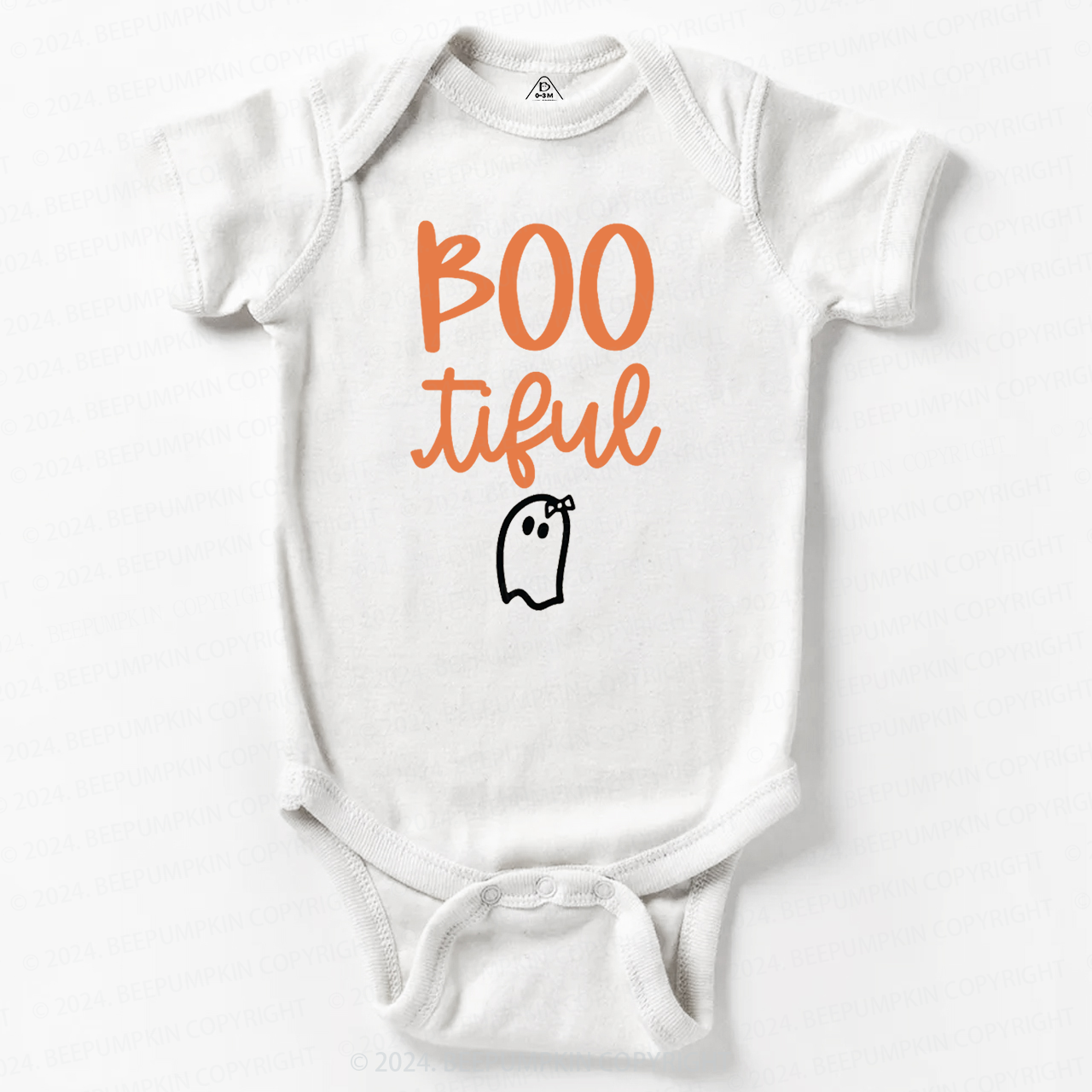 Bootiful Ghost Halloween Bodysuit For Baby