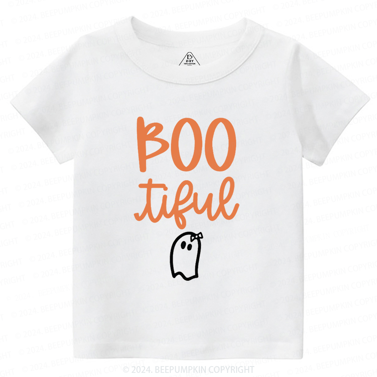 Bootiful Ghost Halloween Toddler&Kids Tees 