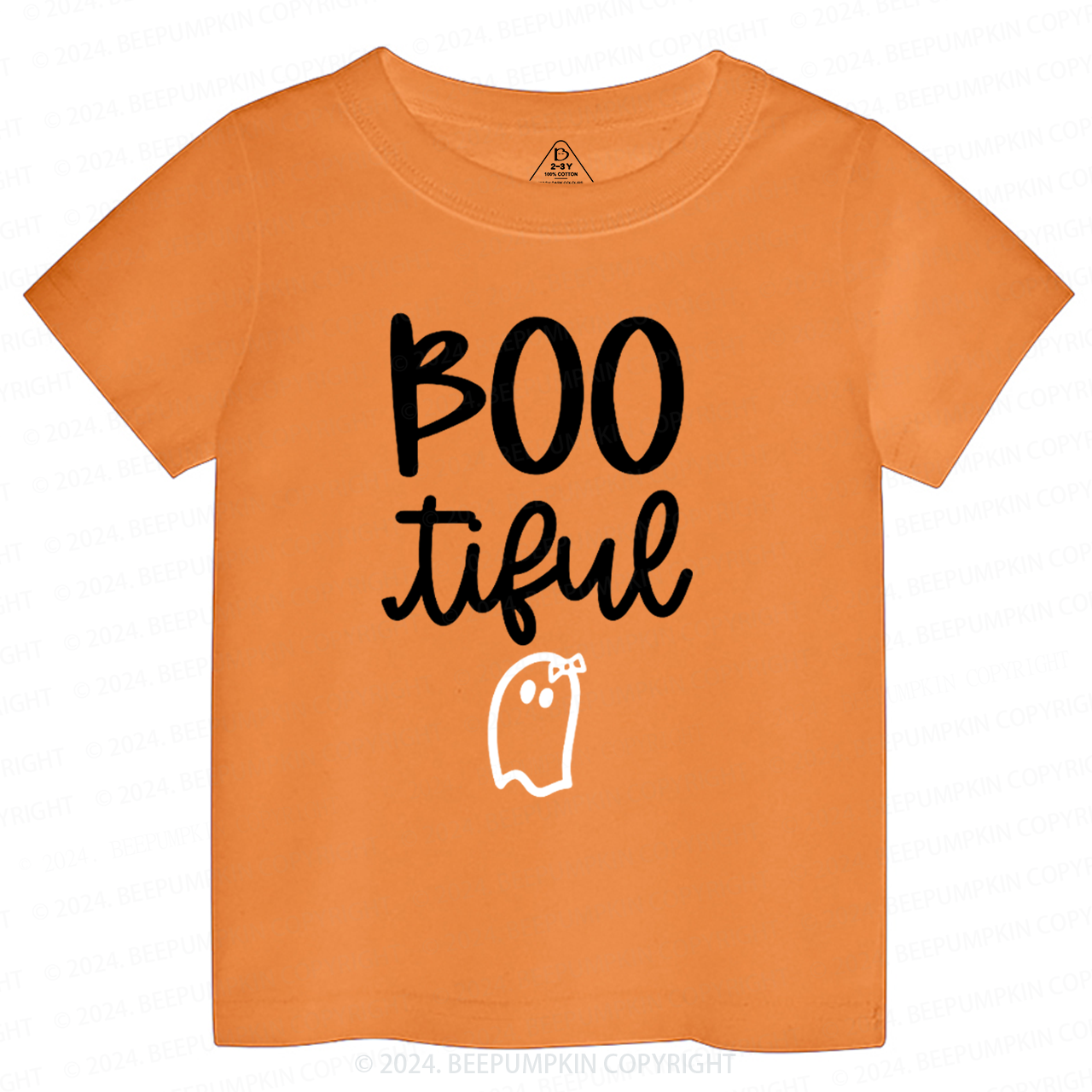 Bootiful Ghost Halloween Toddler&Kids Tees 