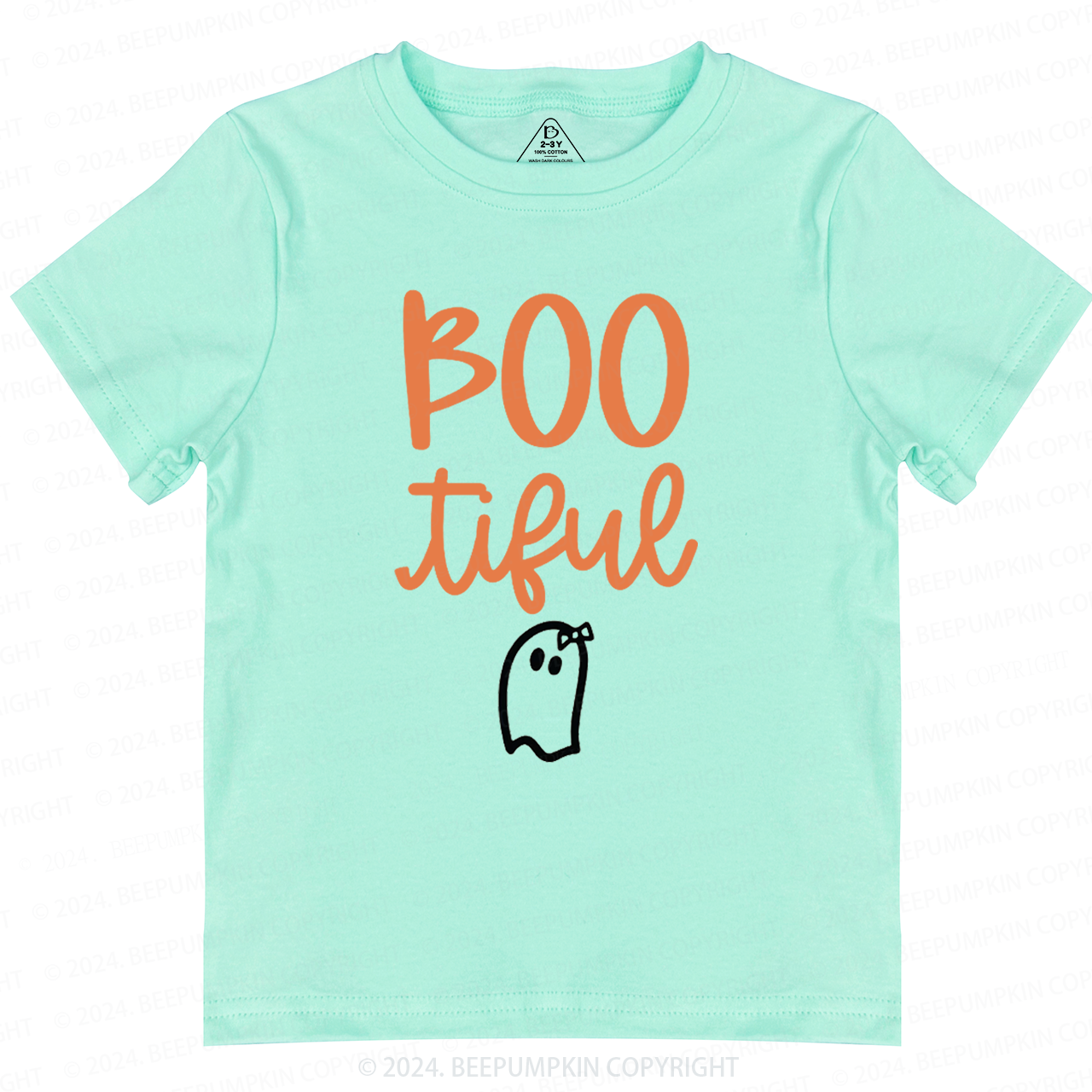 Bootiful Ghost Halloween Toddler&Kids Tees 