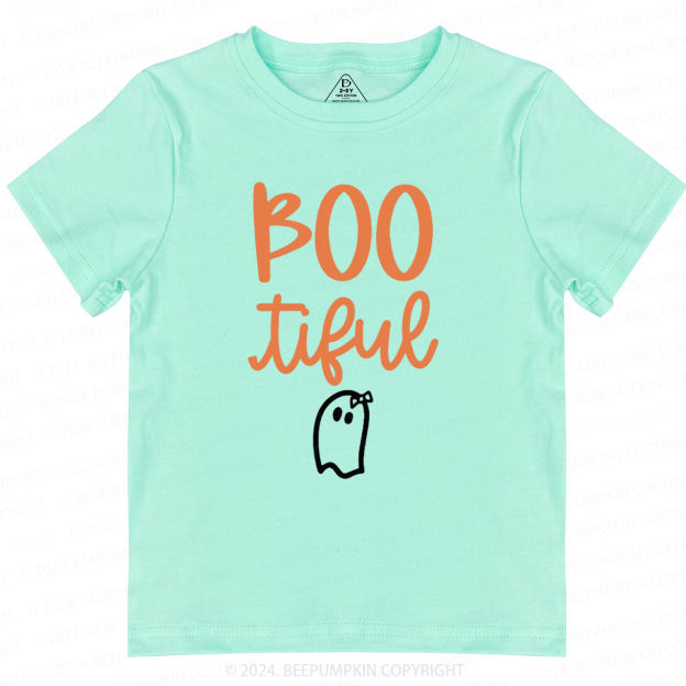 Bootiful Ghost Halloween Toddler&Kids Tees 