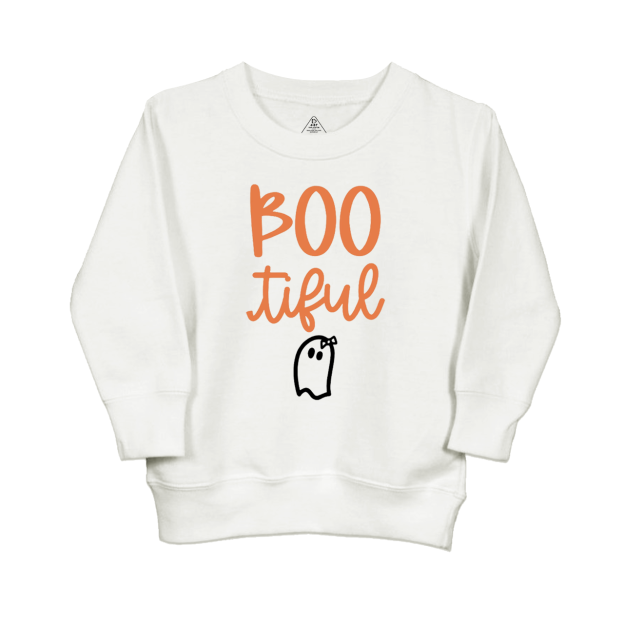 Bootiful Ghost Halloween Kids Sweatshirt