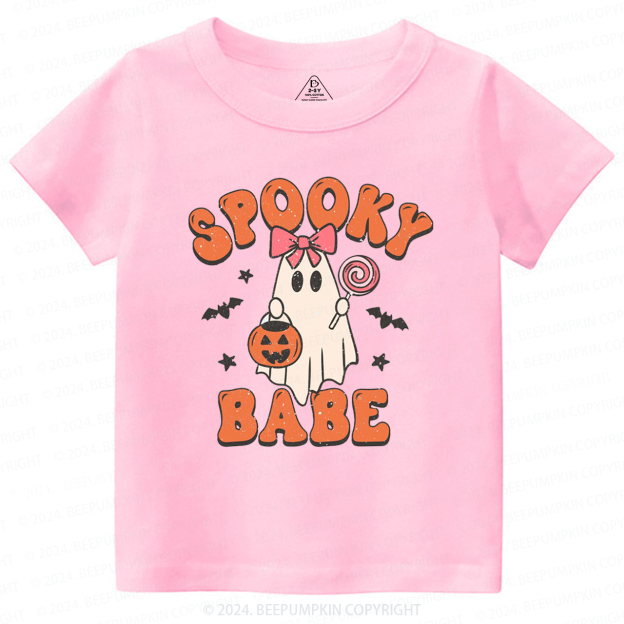 Halloween Ghost Spooky Babe Toddler&Kids Tees 