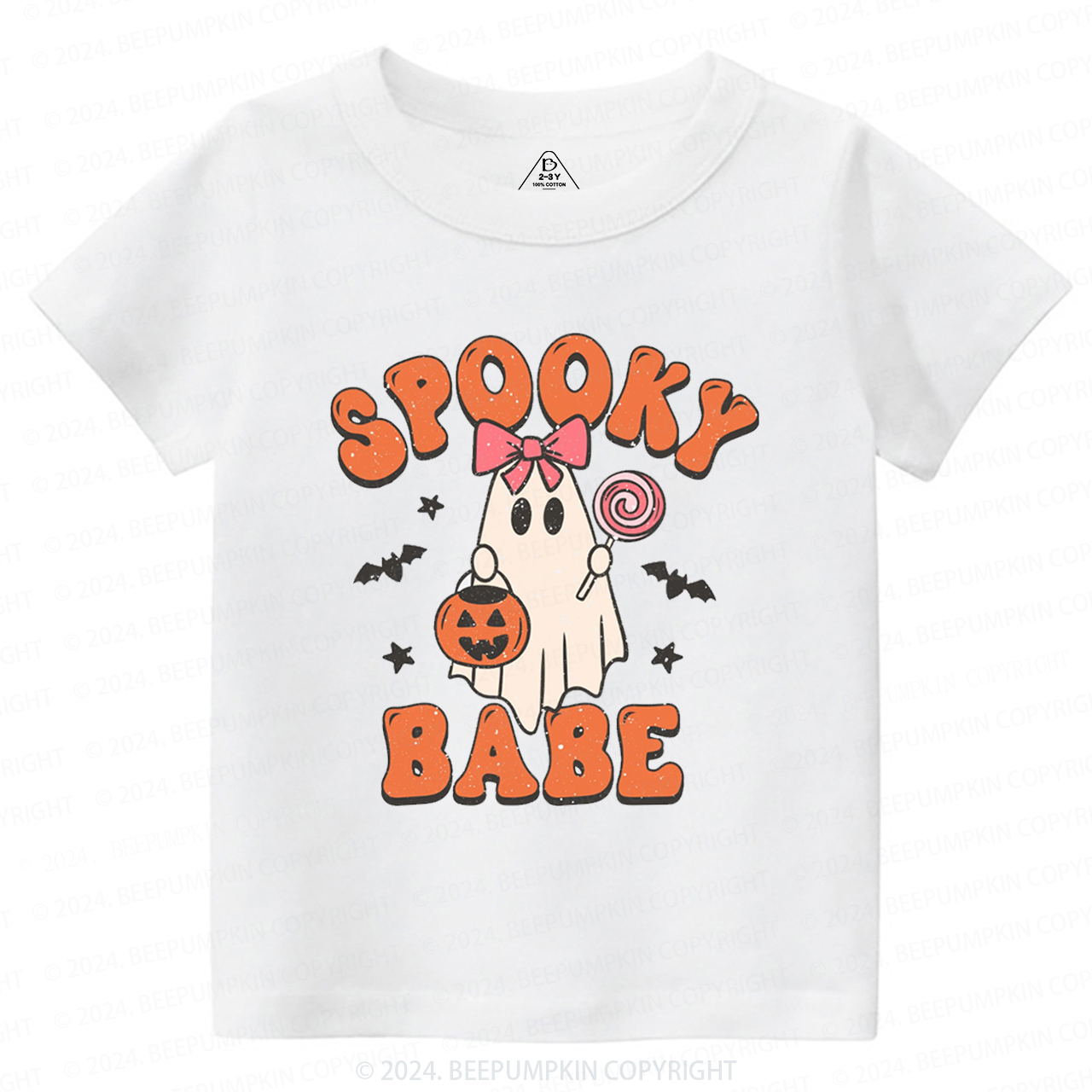 Halloween Ghost Spooky Babe Toddler&Kids Tees 