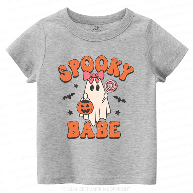 Halloween Ghost Spooky Babe Toddler&Kids Tees 