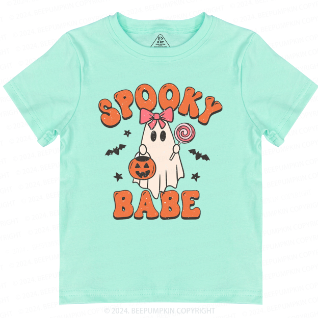 Halloween Ghost Spooky Babe Toddler&Kids Tees 