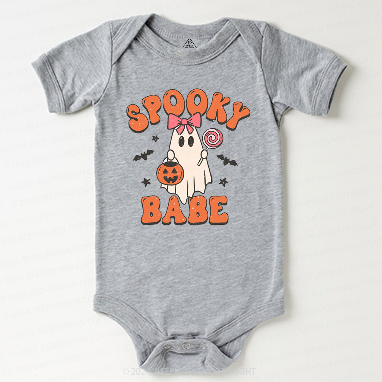 Halloween Ghost Spooky Babe Bodysuit For Baby