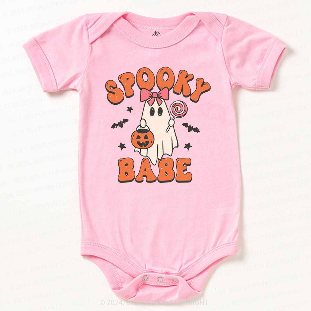 Halloween Ghost Spooky Babe Bodysuit For Baby