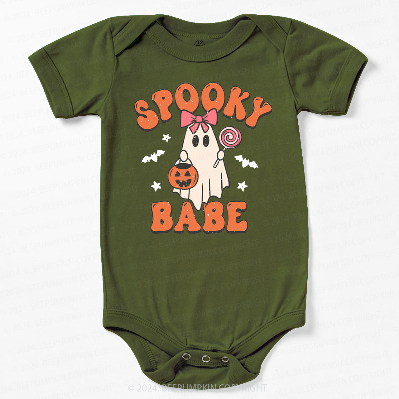 Halloween Ghost Spooky Babe Bodysuit For Baby