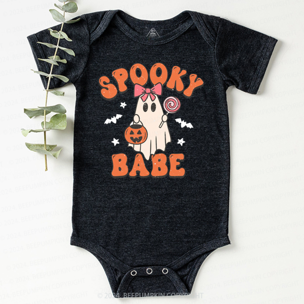 Halloween Ghost Spooky Babe Bodysuit For Baby