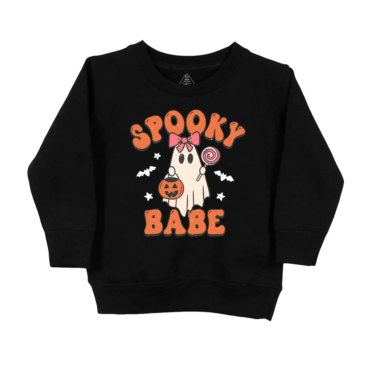 Halloween Ghost Spooky Babe Kids Sweatshirt