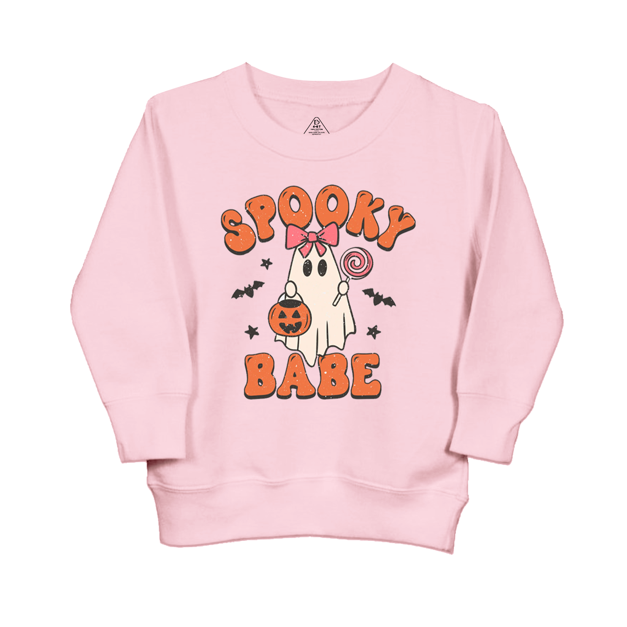 Halloween Ghost Spooky Babe Kids Sweatshirt