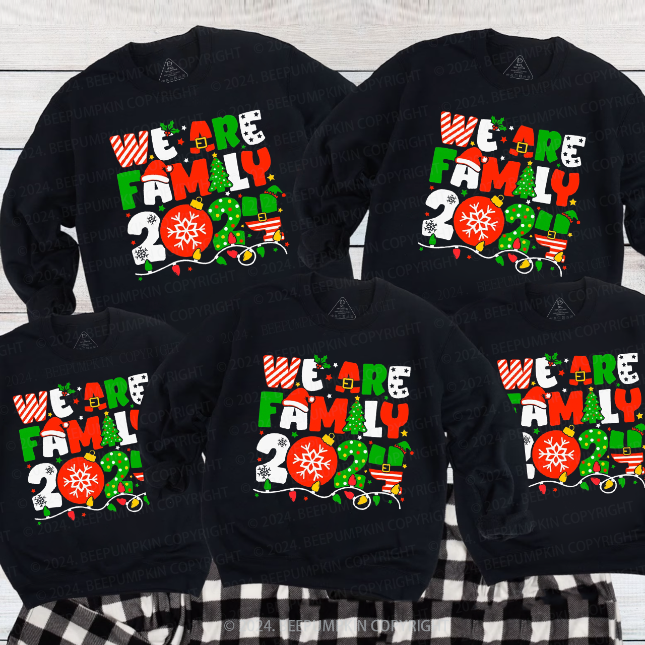 We Are Family Christmas Family Christmas Sweatshirt