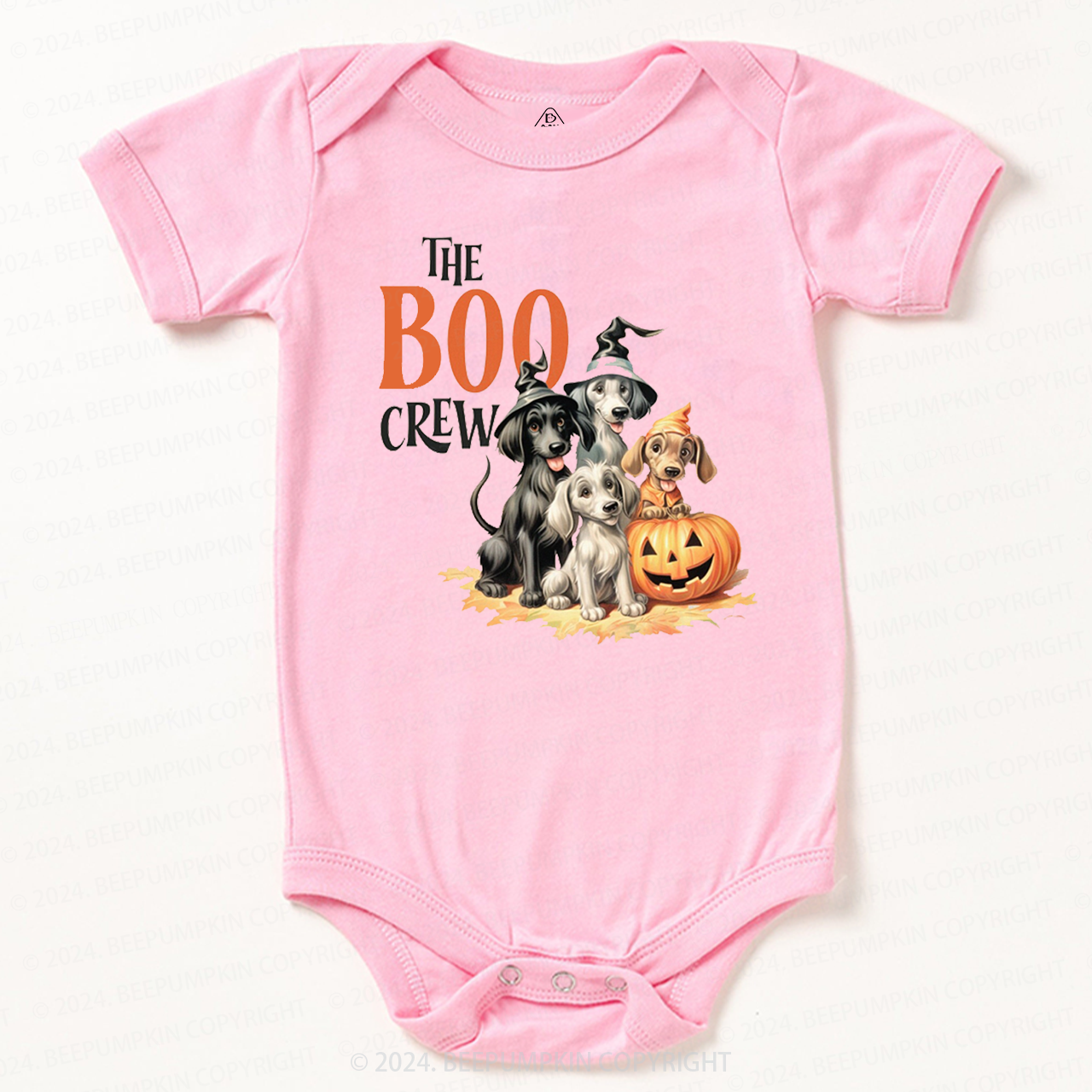 Cute Halloween Dogs Tee Bodysuit For Baby