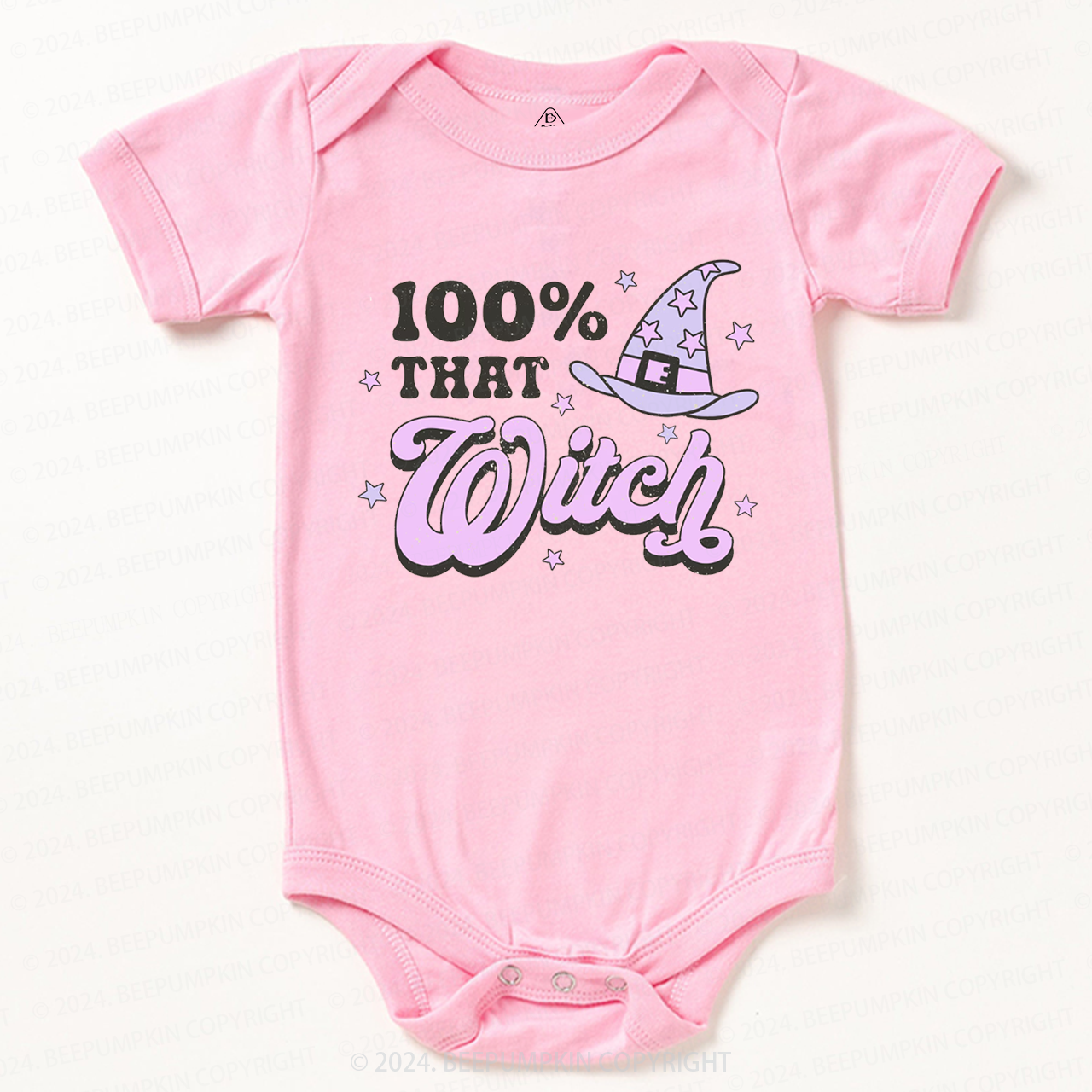 100% That Witch Halloween  Bodysuit For Baby