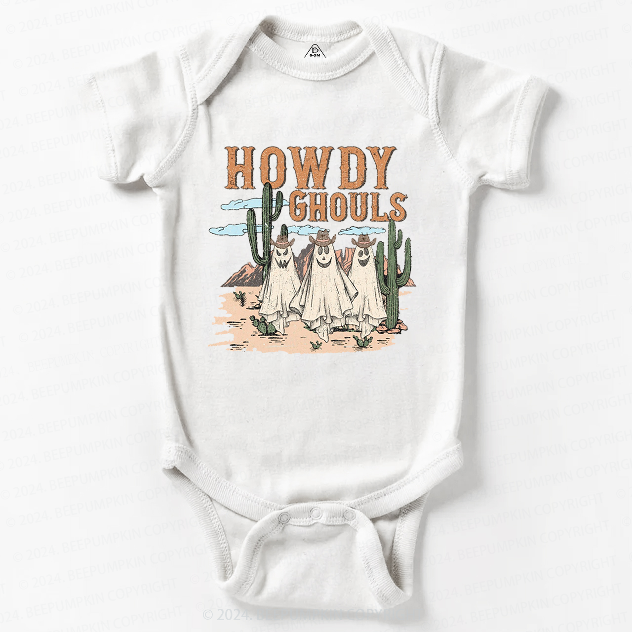 Howdy Ghouls Halloween Tee Bodysuit For Baby