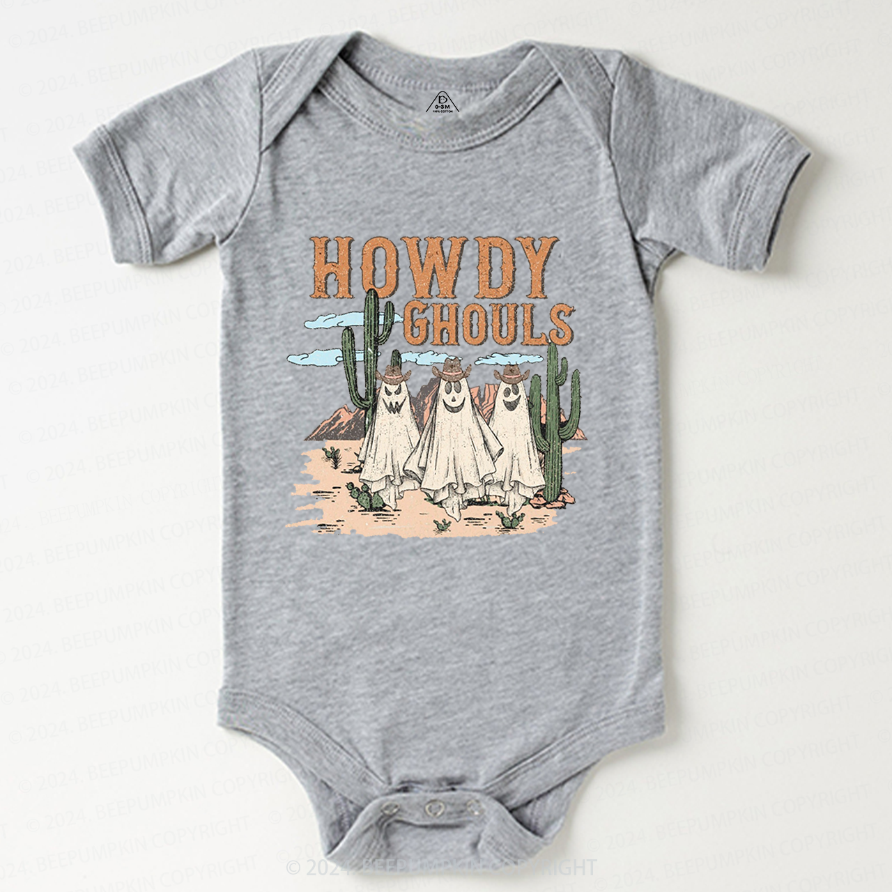 Howdy Ghouls Halloween Tee Bodysuit For Baby