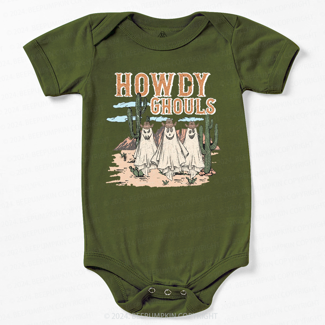 Howdy Ghouls Halloween Tee Bodysuit For Baby