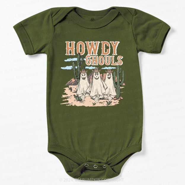 Howdy Ghouls Halloween Tee Bodysuit For Baby