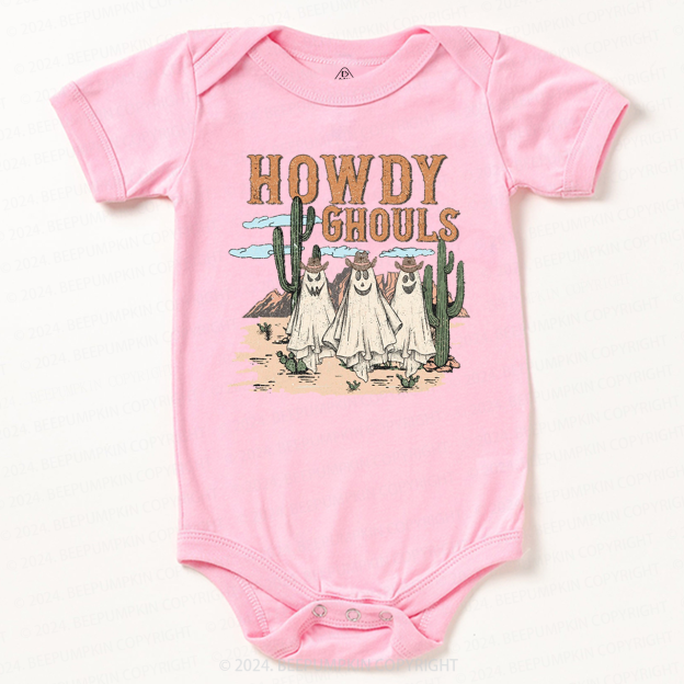 Howdy Ghouls Halloween Tee Bodysuit For Baby