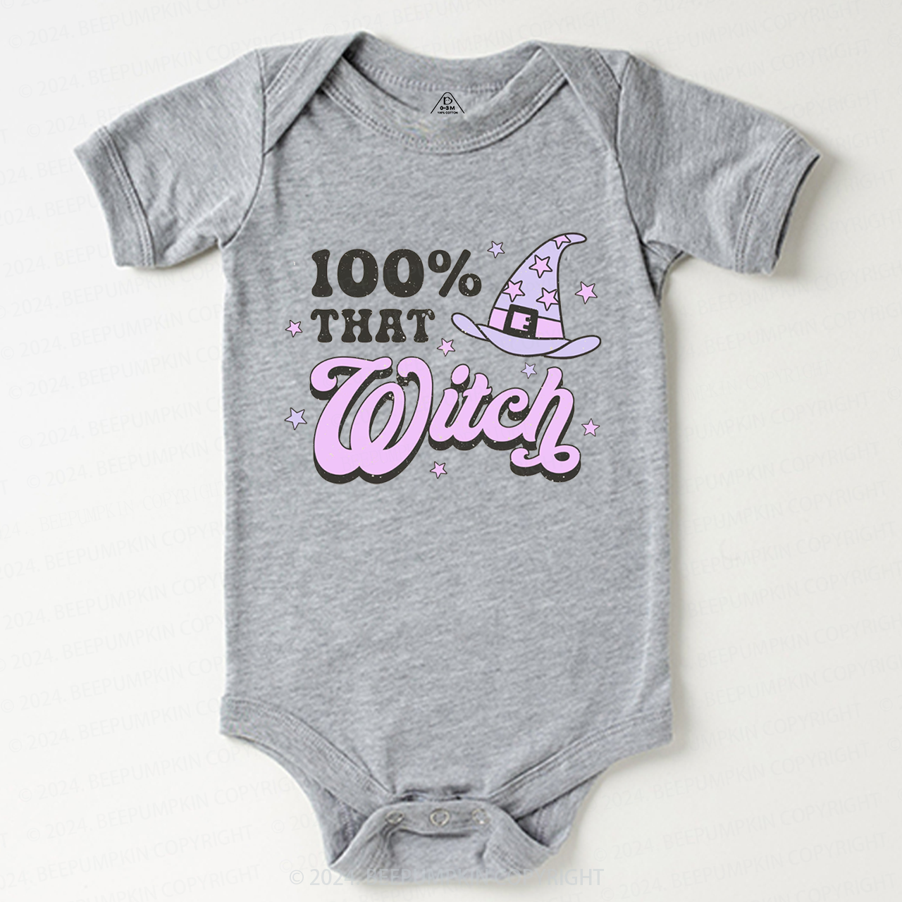 100% That Witch Halloween  Bodysuit For Baby