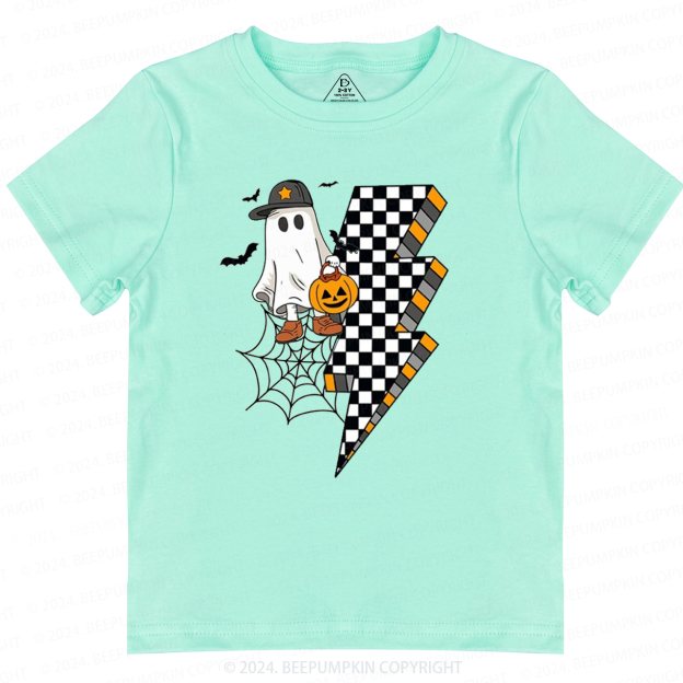 Retro Cute Ghost Halloween Pumpkin Toddler&Kids Tees 