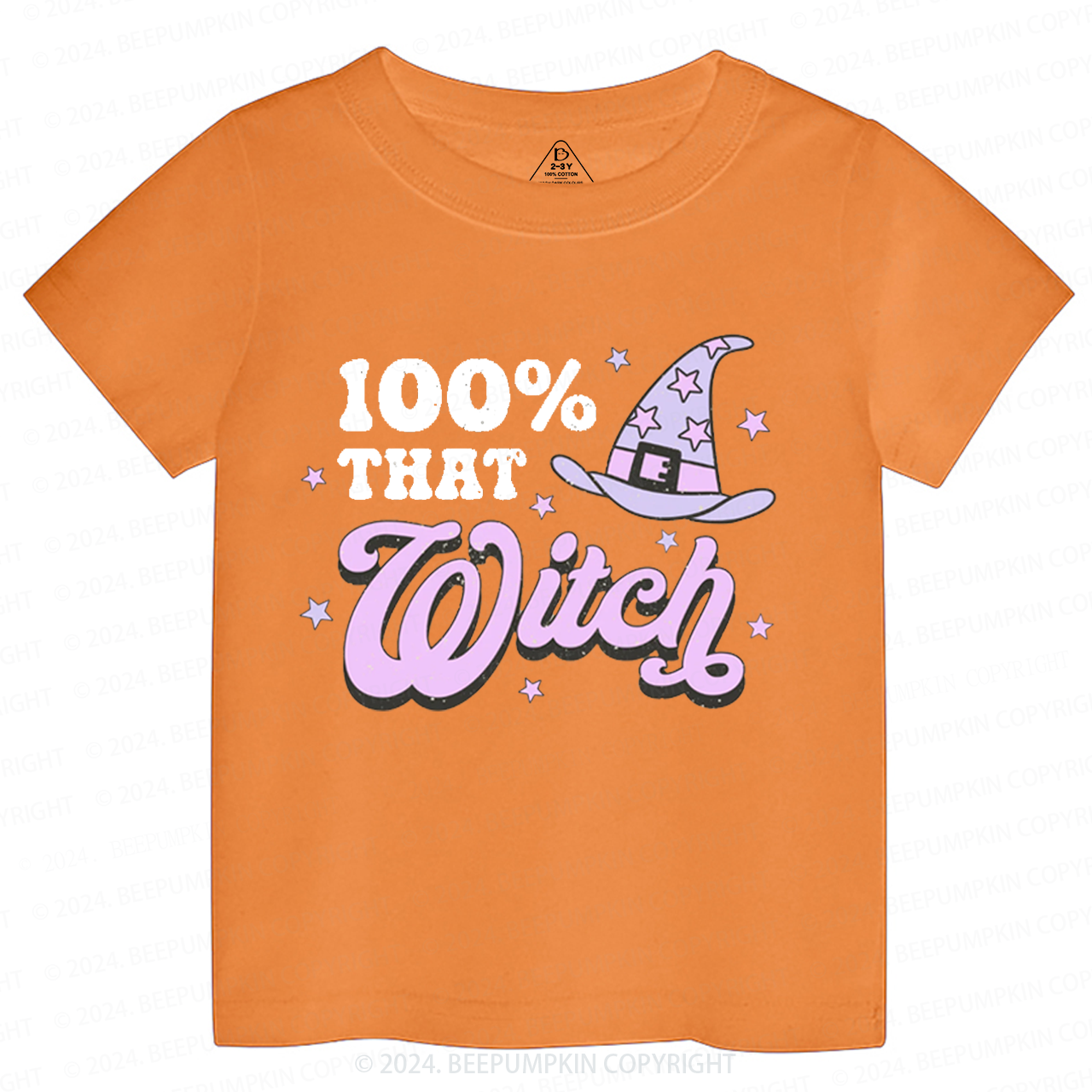 100% That Witch Halloween Toddler&Kids Tees 