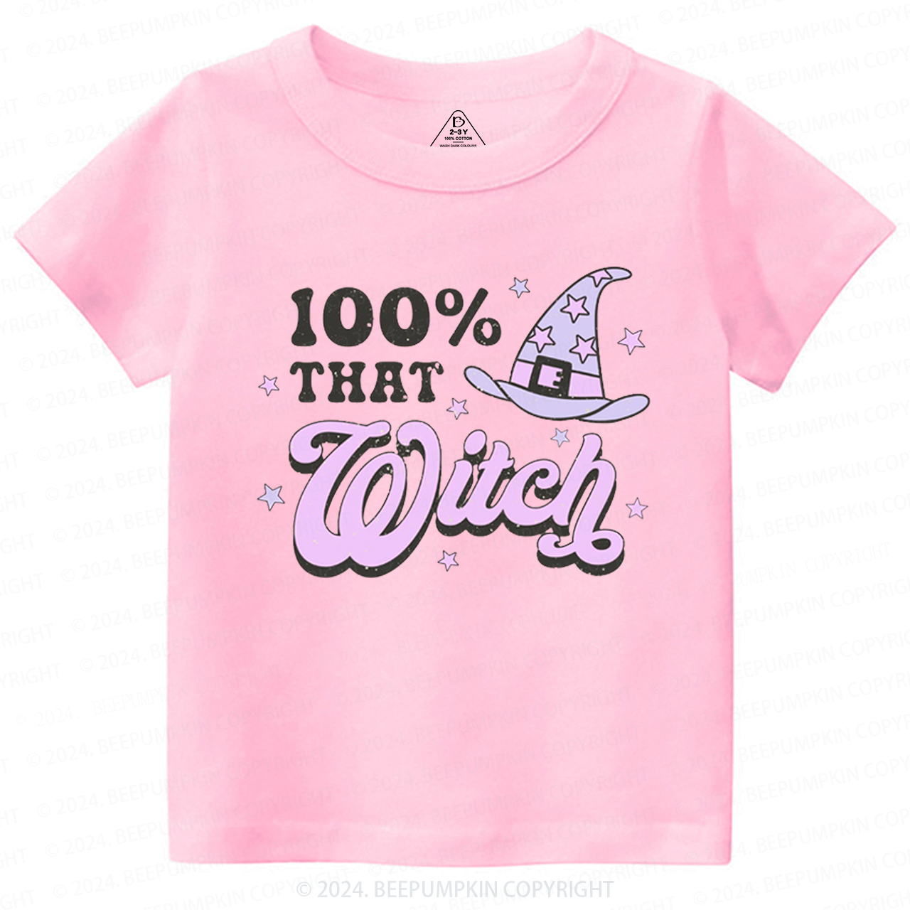 100% That Witch Halloween Toddler&Kids Tees 