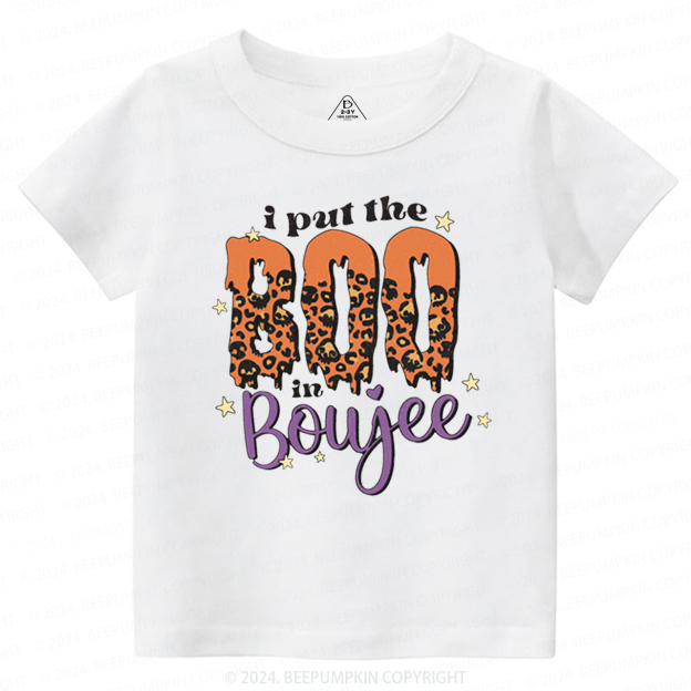 I Put The BOO In Boujee Halloween Toddler&Kids Tees 