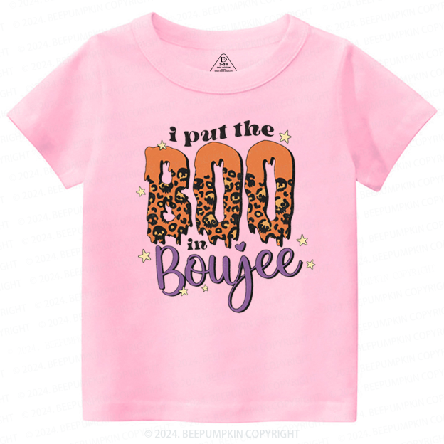I Put The BOO In Boujee Halloween Toddler&Kids Tees 