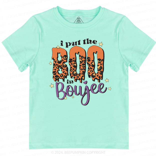 I Put The BOO In Boujee Halloween Toddler&Kids Tees 