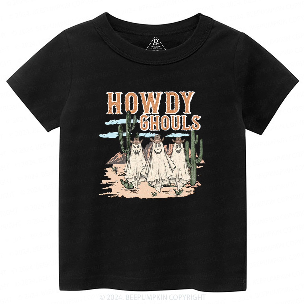 Howdy Ghouls Halloween Toddler&Kids Tees 