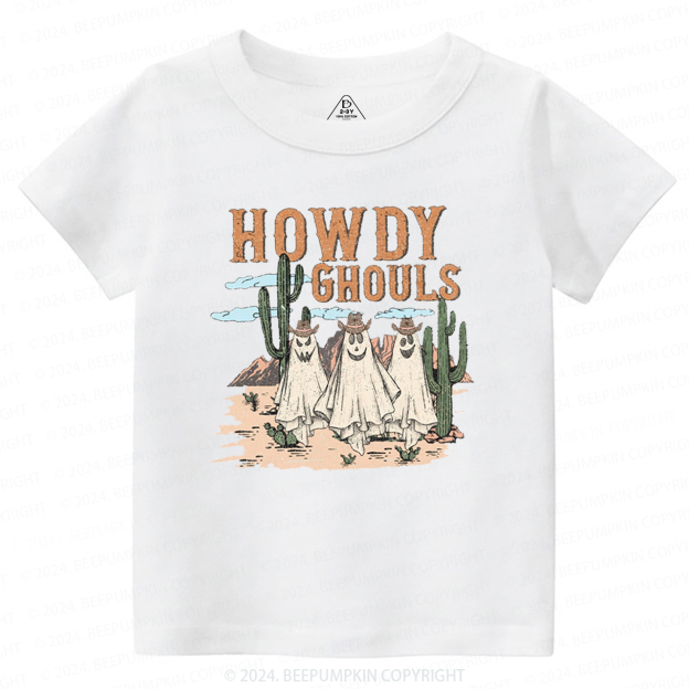 Howdy Ghouls Halloween Toddler&Kids Tees 