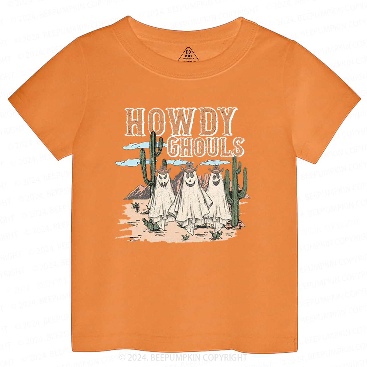 Howdy Ghouls Halloween Toddler&Kids Tees 